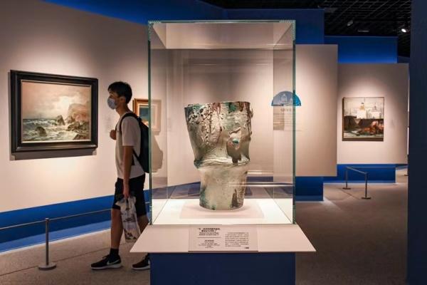 跨越山海的文化對話 上海博物館“走近愛琴?！碧卣共邉澥钟?></a></div>
<div   id=